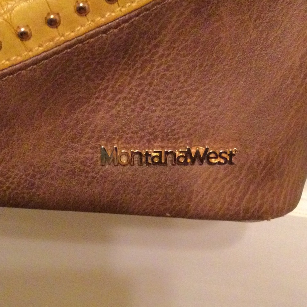 Montana West tote bag,tan yellow and brown - Picture 4 of 4
